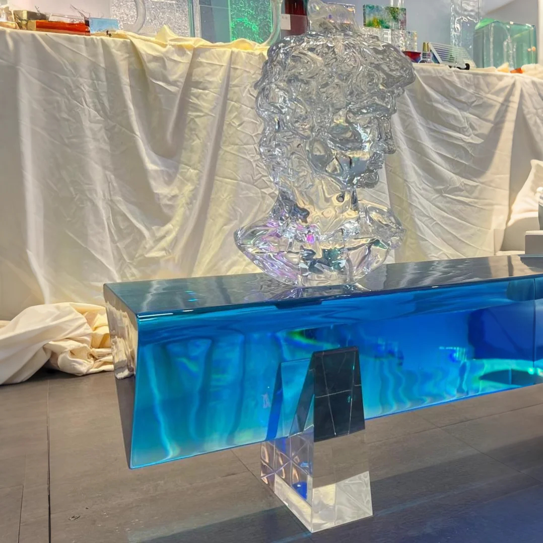Lunaris Beam Acrylic Bench