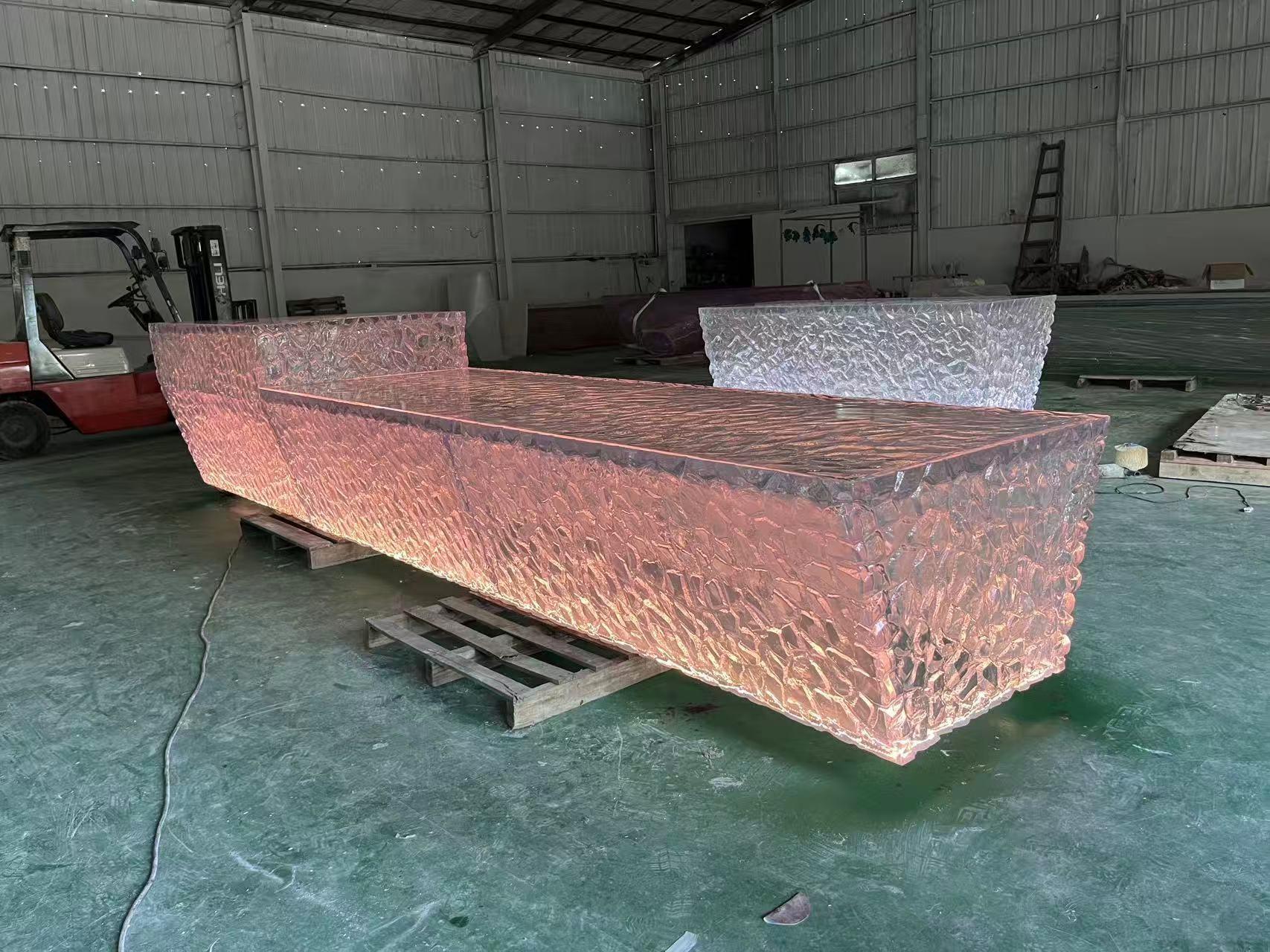 Twilight Glow Resin Bar Island