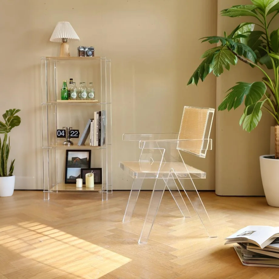 Lucentra Acrylic & Cane Display Shelf