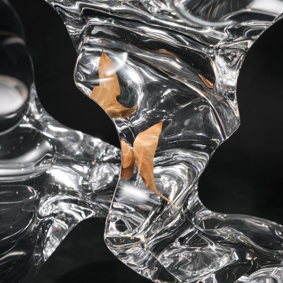 Elaris Fossil Acrylic stool