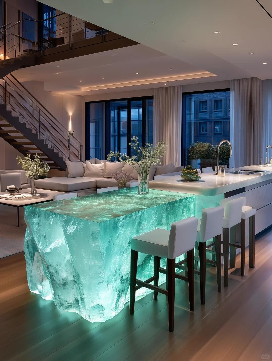 Dreamlight Blue Crystal Island Bar