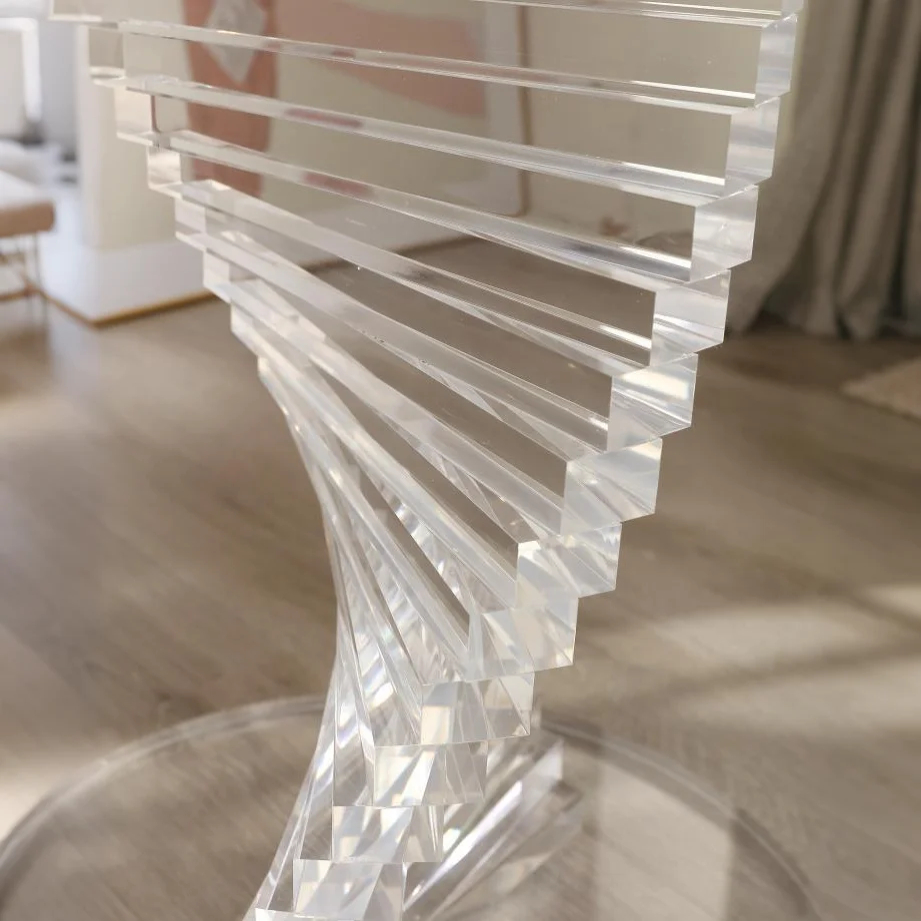 TwistAura Acrylic Side Table