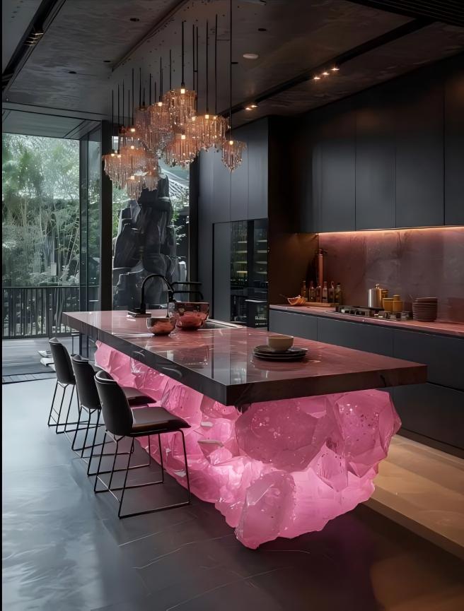 Obsidian Rose Crystal Island