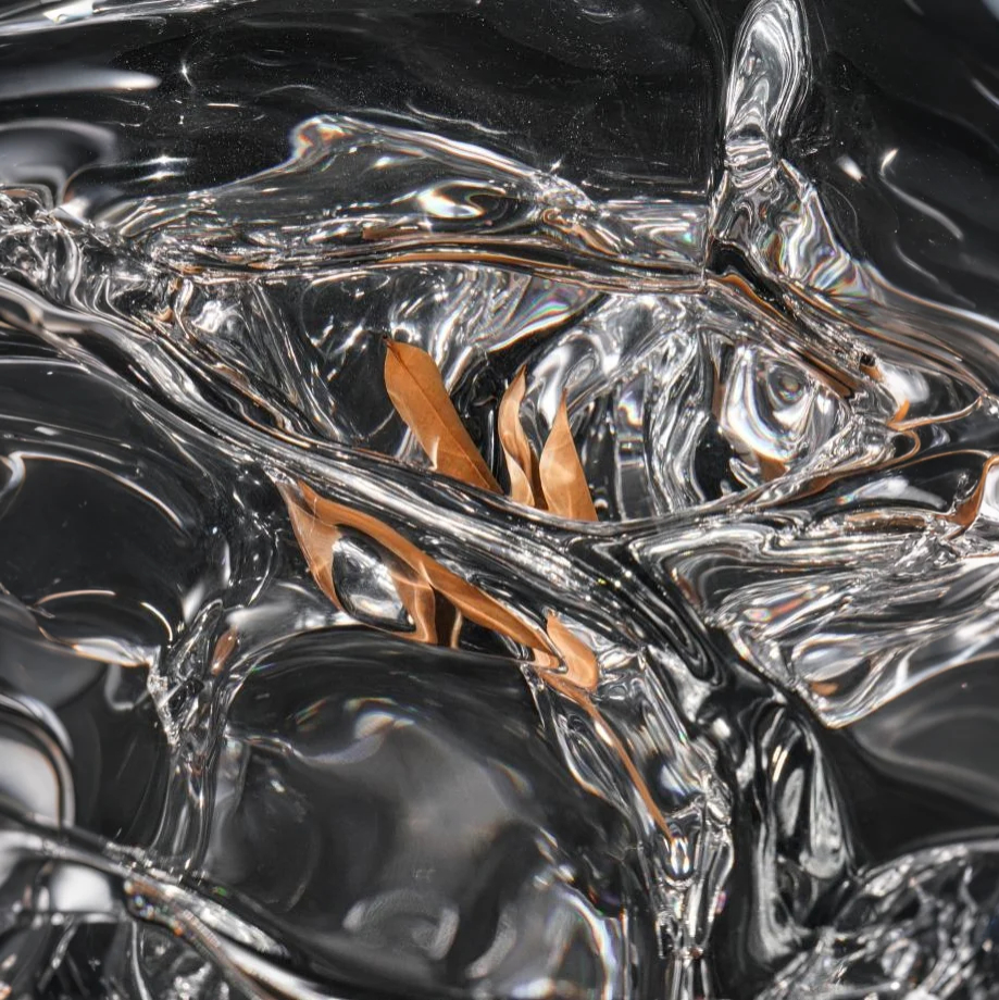 Elaris Fossil Acrylic stool