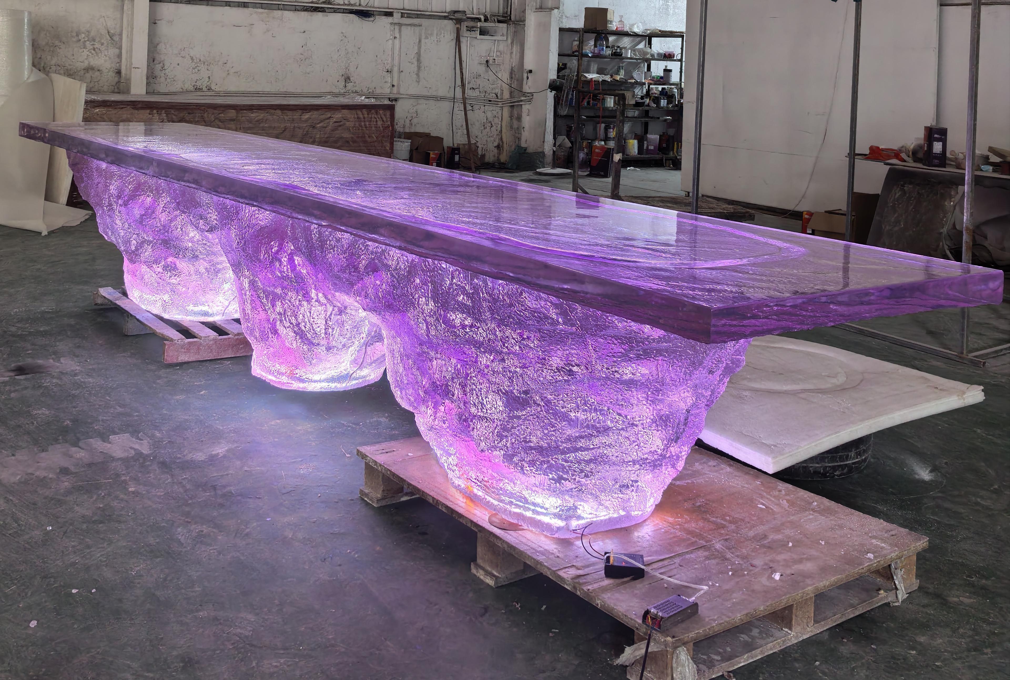 Glacial Inspired Crystal Bar Island