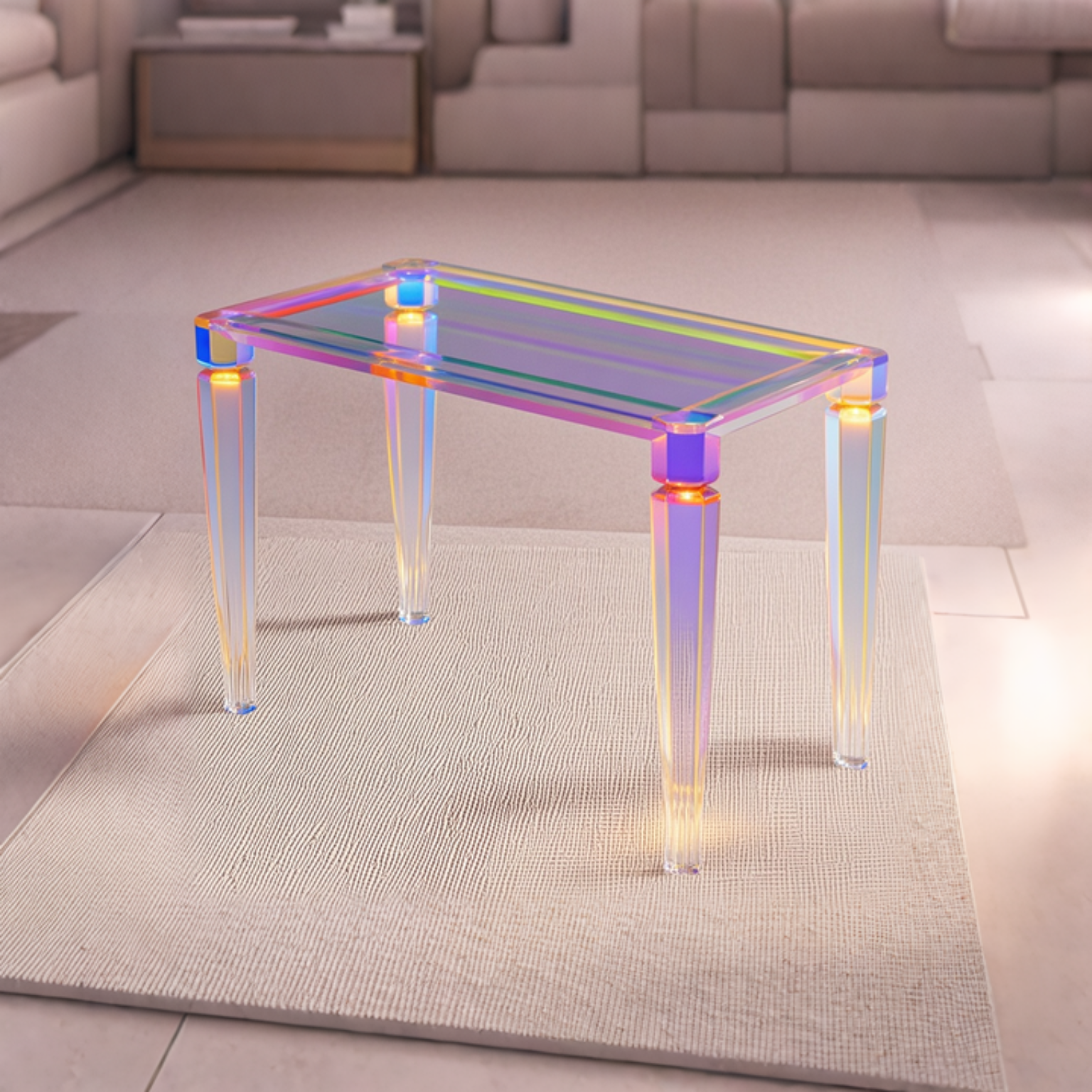 PRISMALEG Acrylic Console Table Collection
