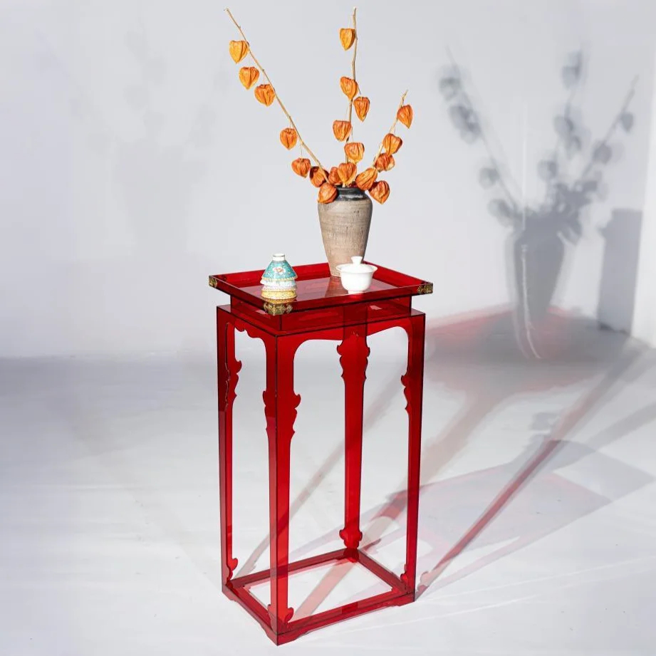 Crimson Lucence Side Table