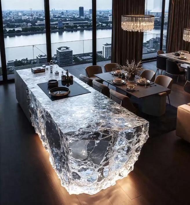 River View Crystal Kitchen Countertop