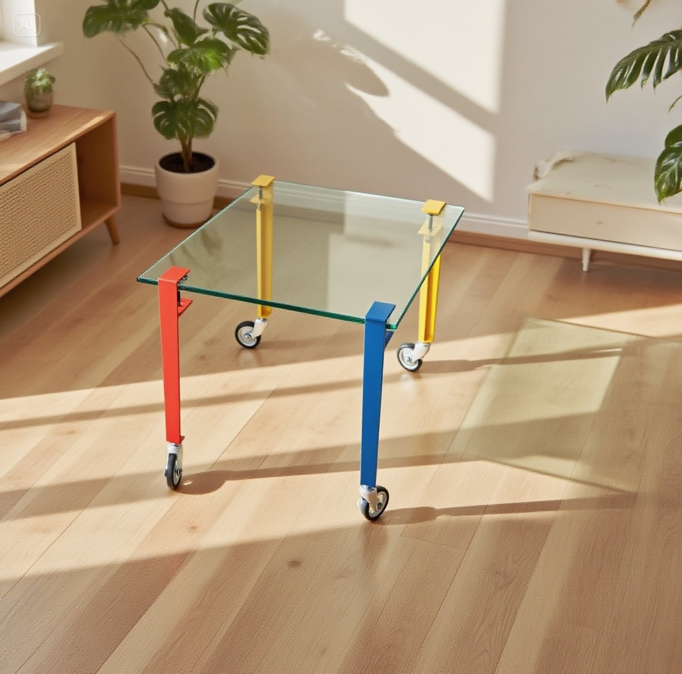 Color Melody Acrylic Small Coffee Table