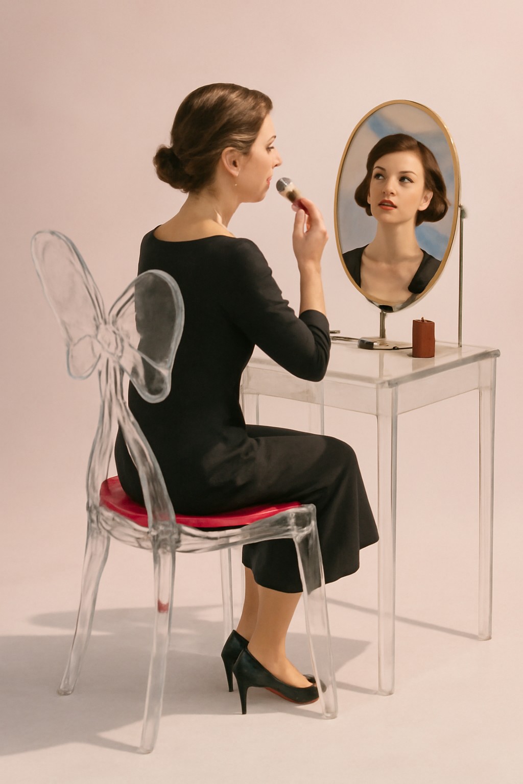 Berry Kiss · Artistic Transparent Vanity Chair