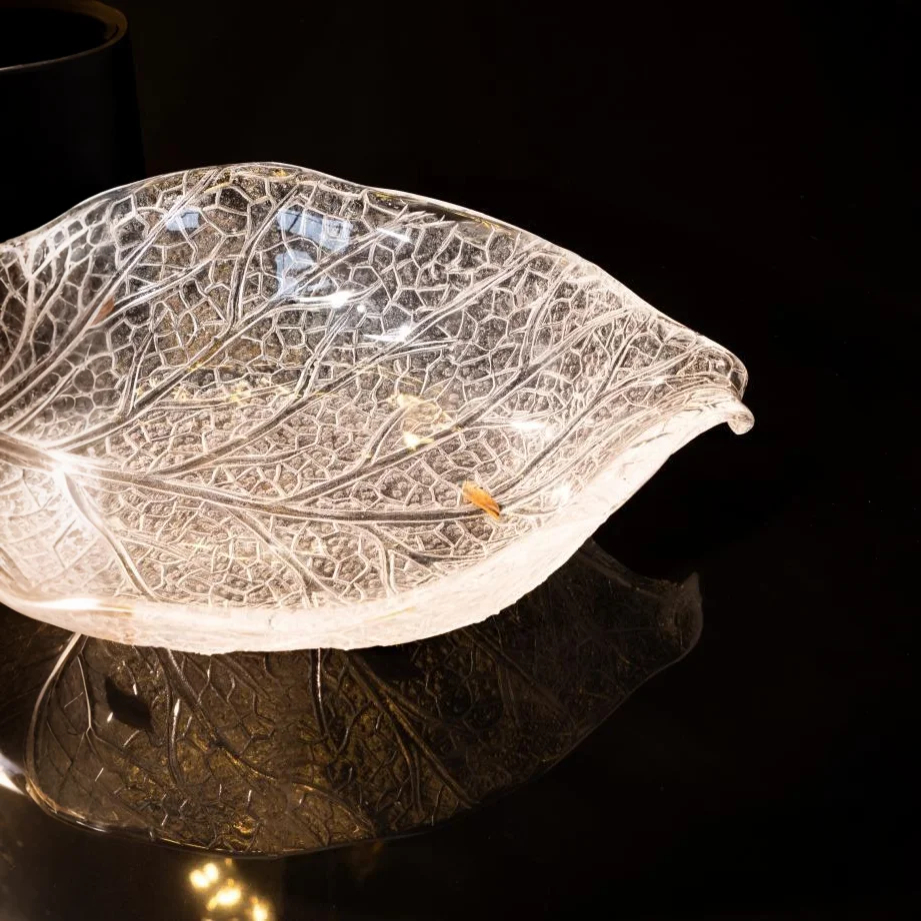 Leaf of Wood Acrylic Wash Basin