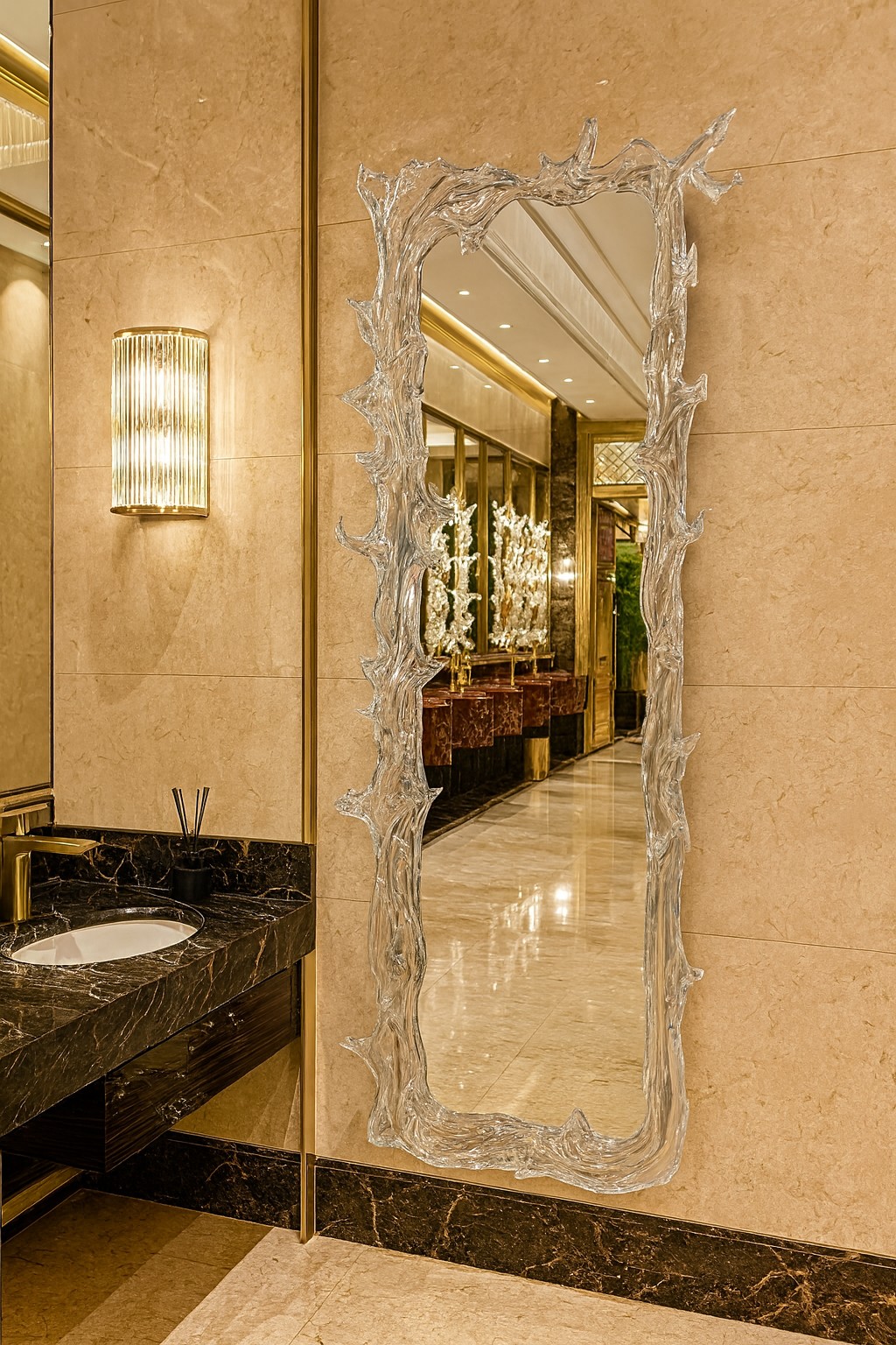 Celestial Splash Acrylic Full-length Mirror