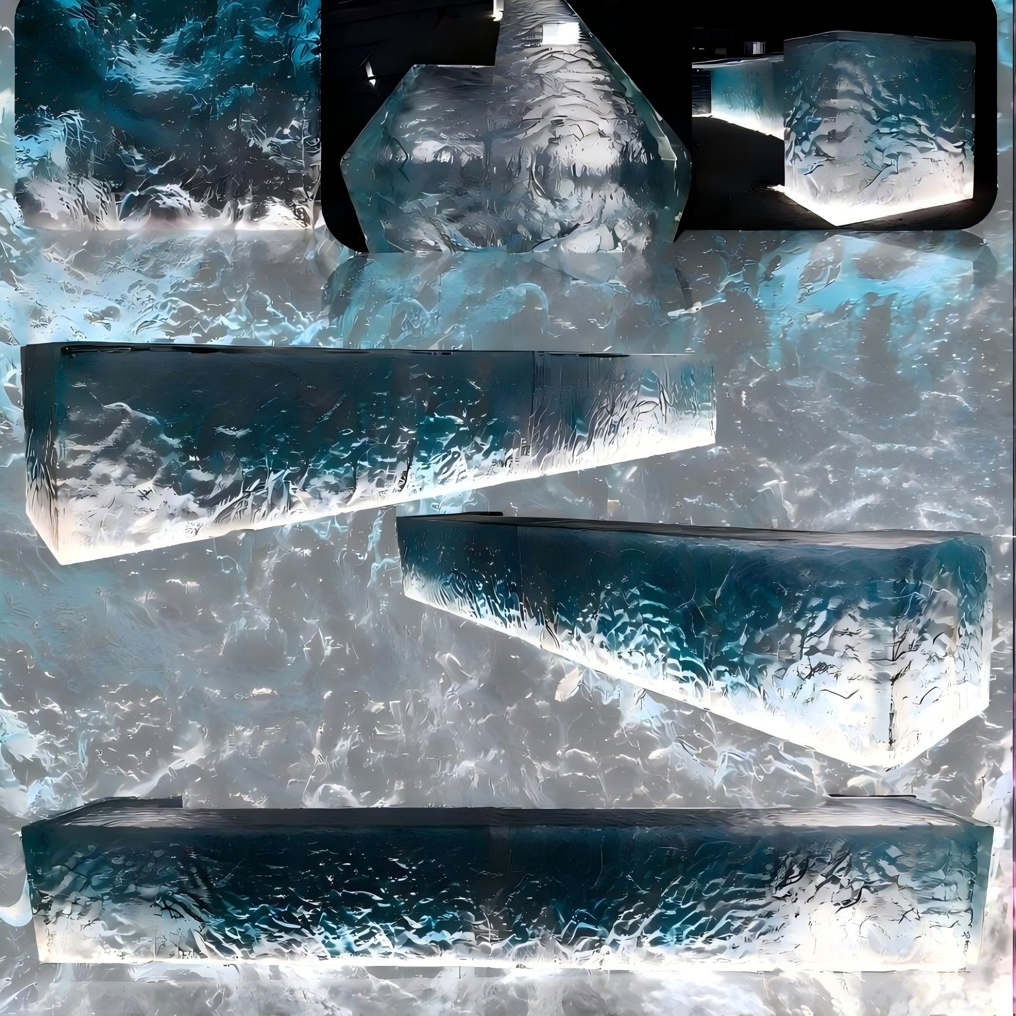 Seamless Integrated Acrylic Countertop