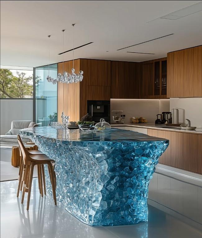 AquaGlow Crystal Bar Island