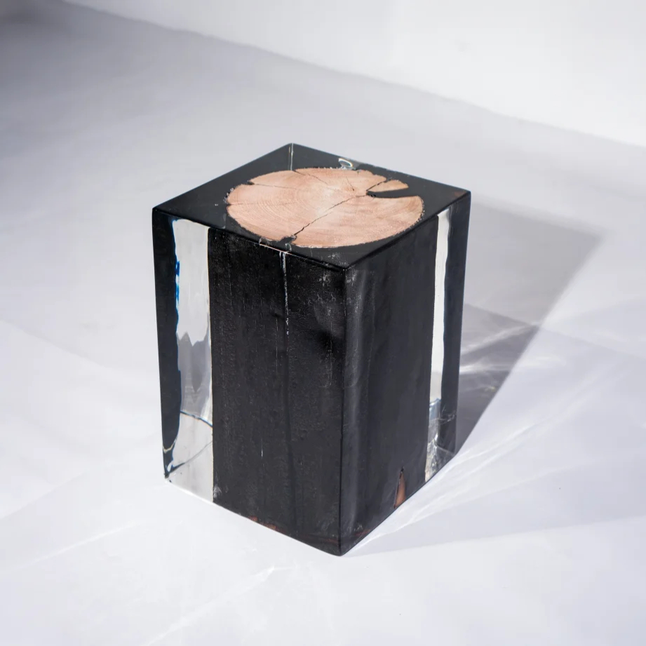 Ebon Dawn Acrylic Stool