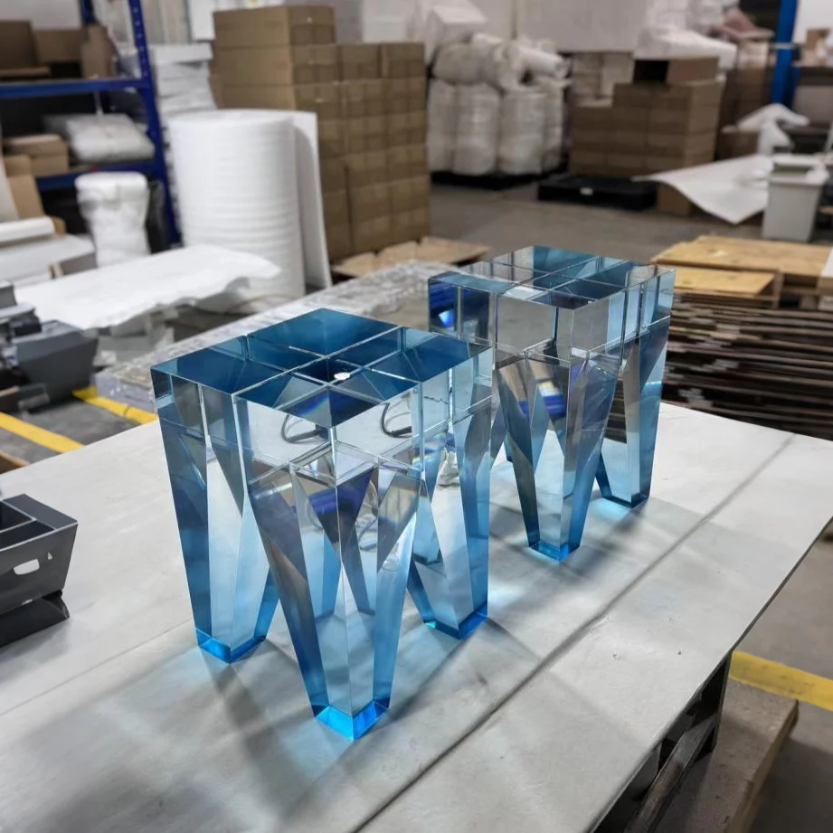 Azure Tower Acrylic Stool