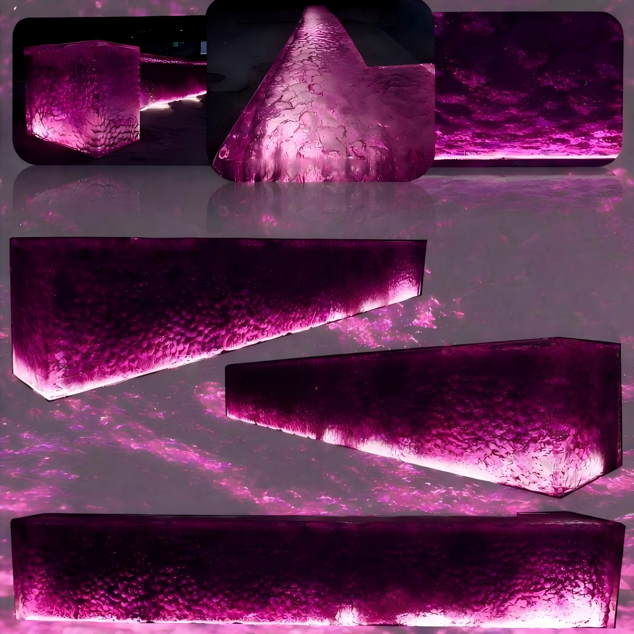 Seamless Integrated Acrylic Countertop