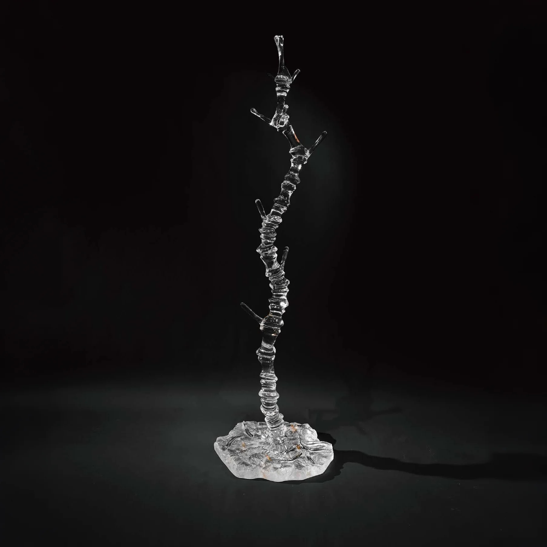 Emerald Shadow Zen Heart · Bamboo-Inspired Coat Rack