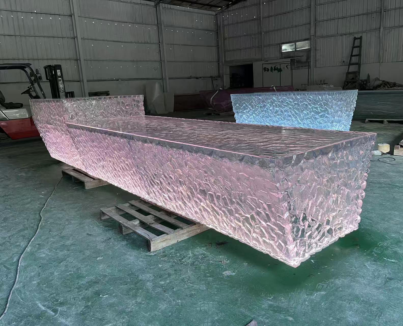 Twilight Glow Resin Bar Island