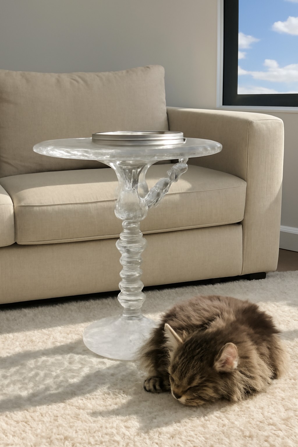 Elegant Bamboo Charm Side Table