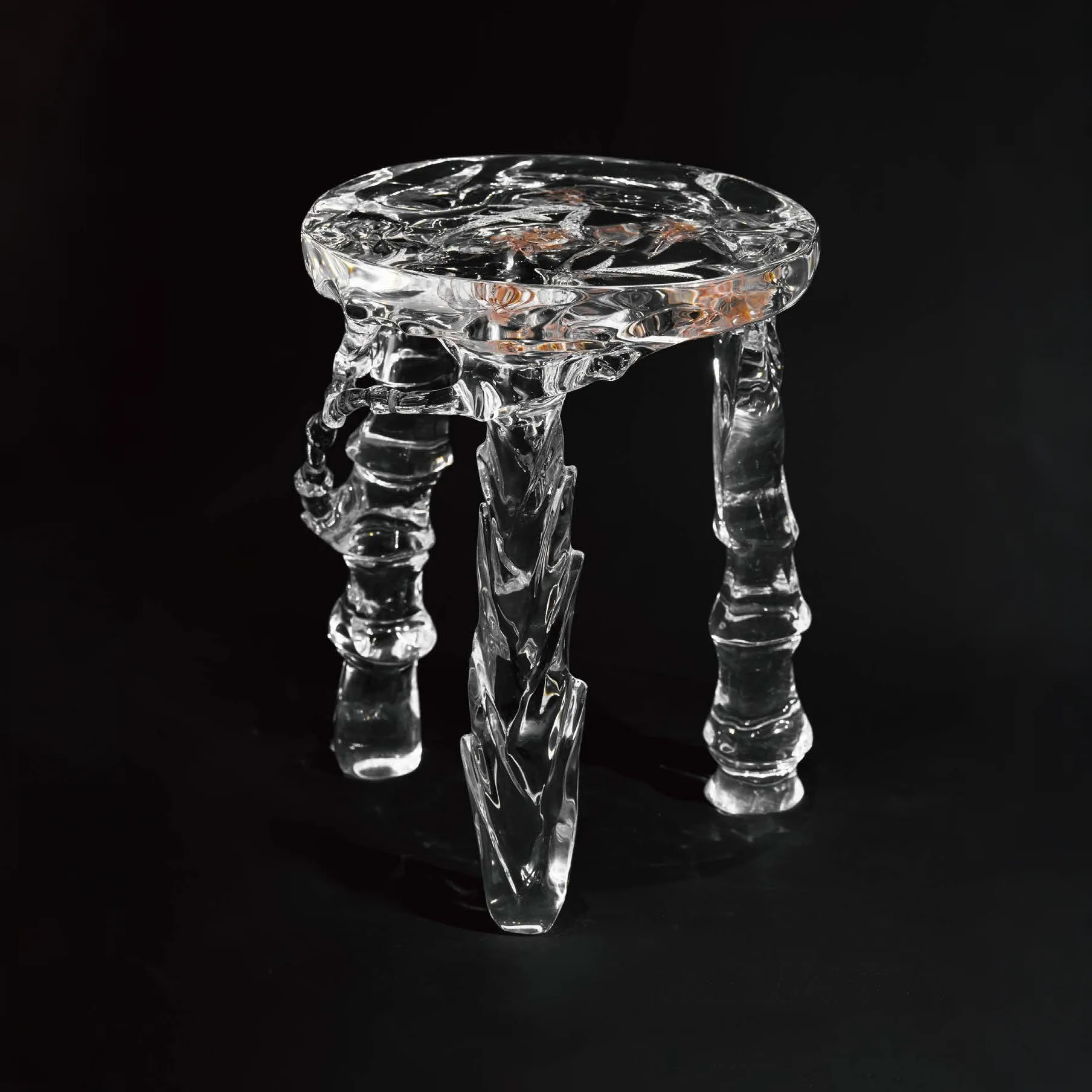 Clear Bamboo Shadow Chair