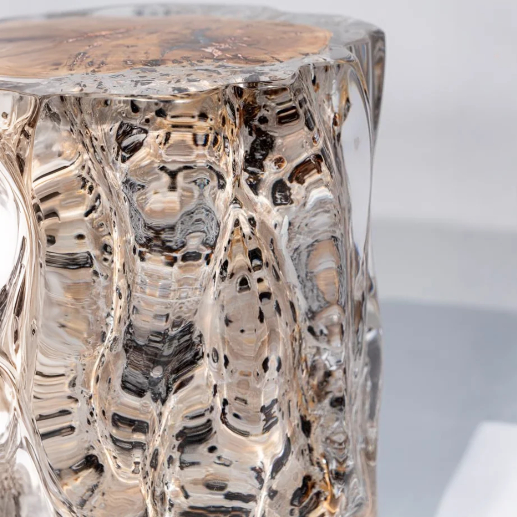 Eternal Timber Acrylic Stool