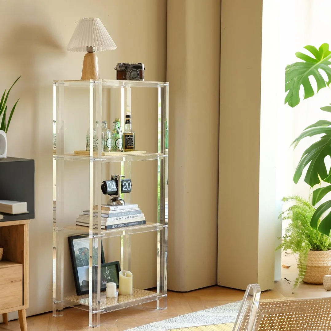 Lucentra Acrylic & Cane Display Shelf