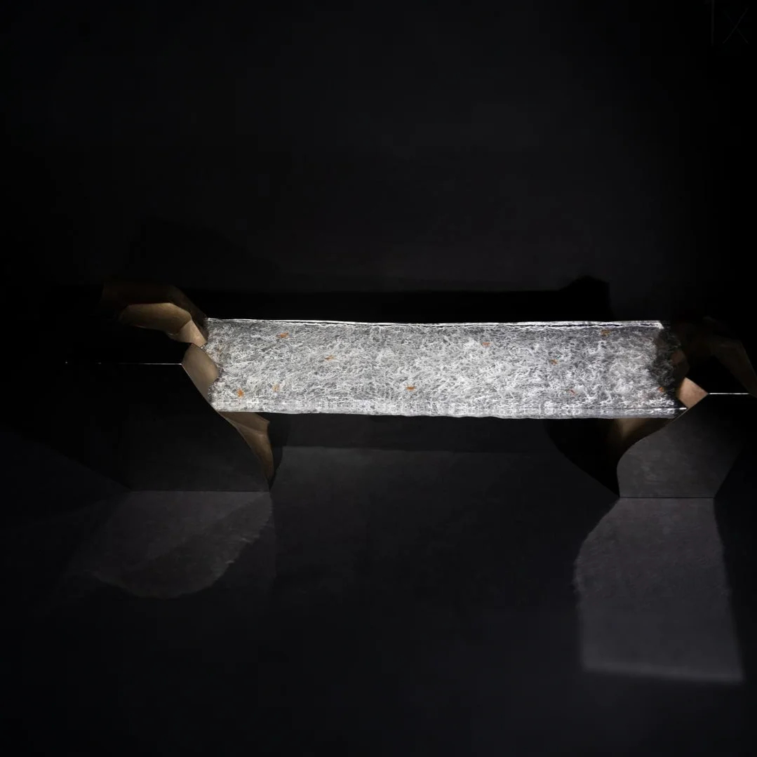 Auric Glacier Acrylic Coffee Table