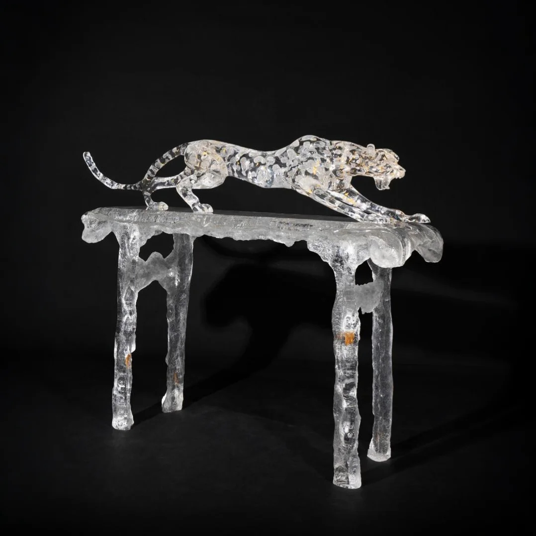 Threshold of Clarity Acrylic Entrance Table