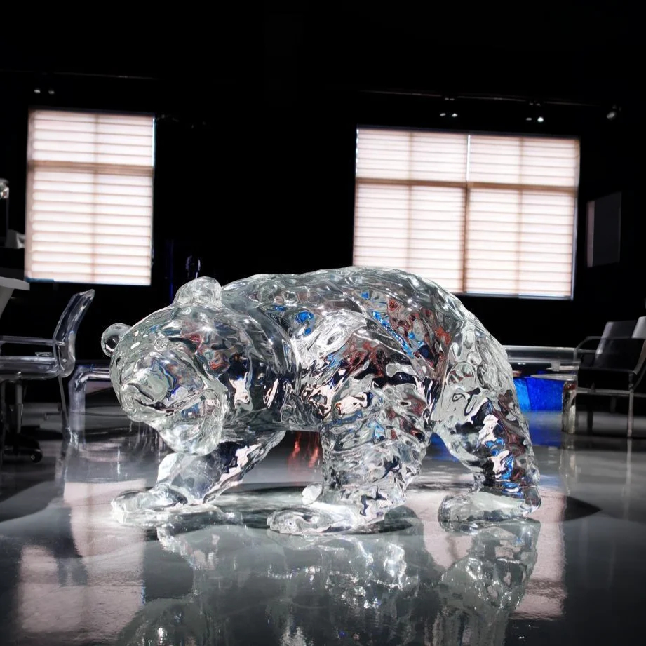 Wild Guardian Acrylic Sculpture (Bear)