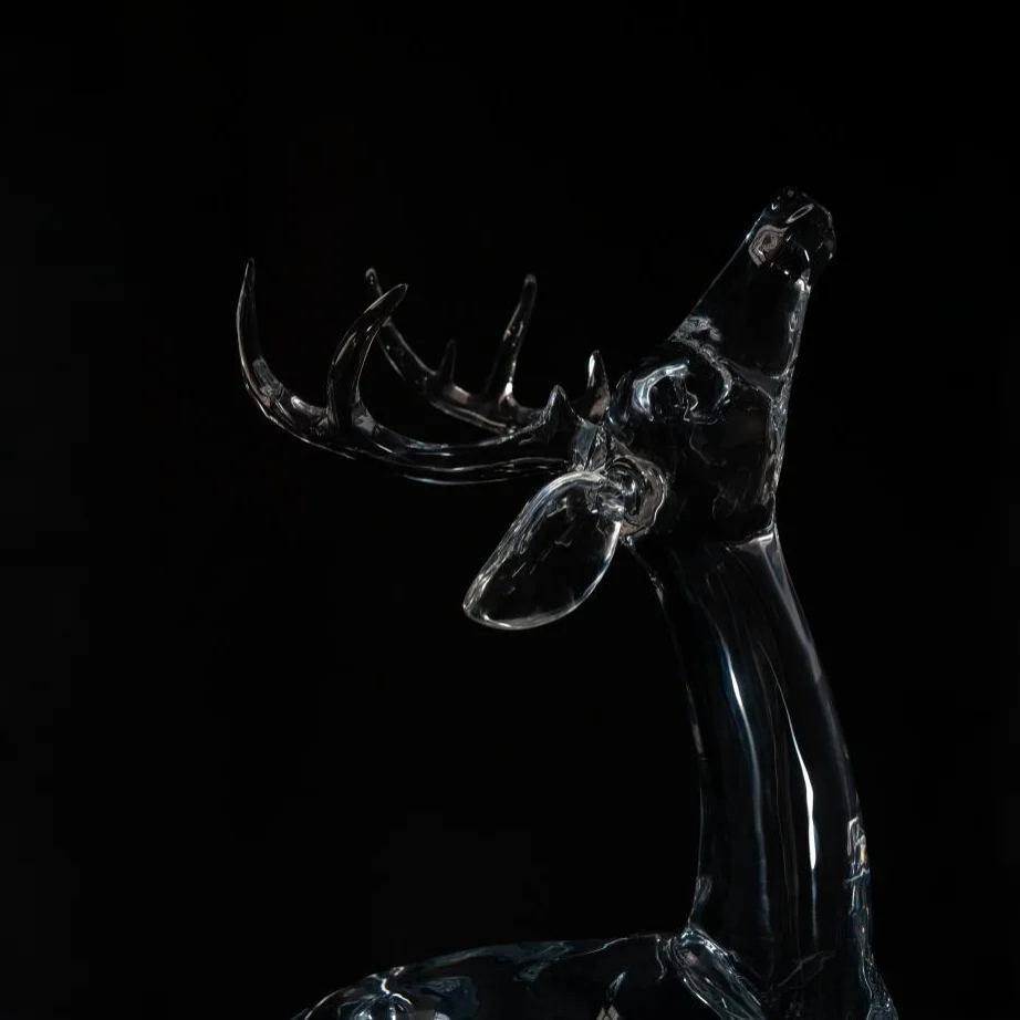 Silent Majesty Acrylic Sculpture (Deer)