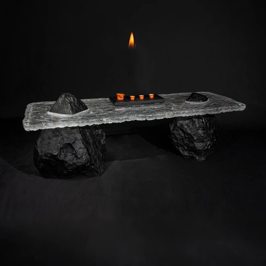 Rock & Water Acrylic Tea Table B