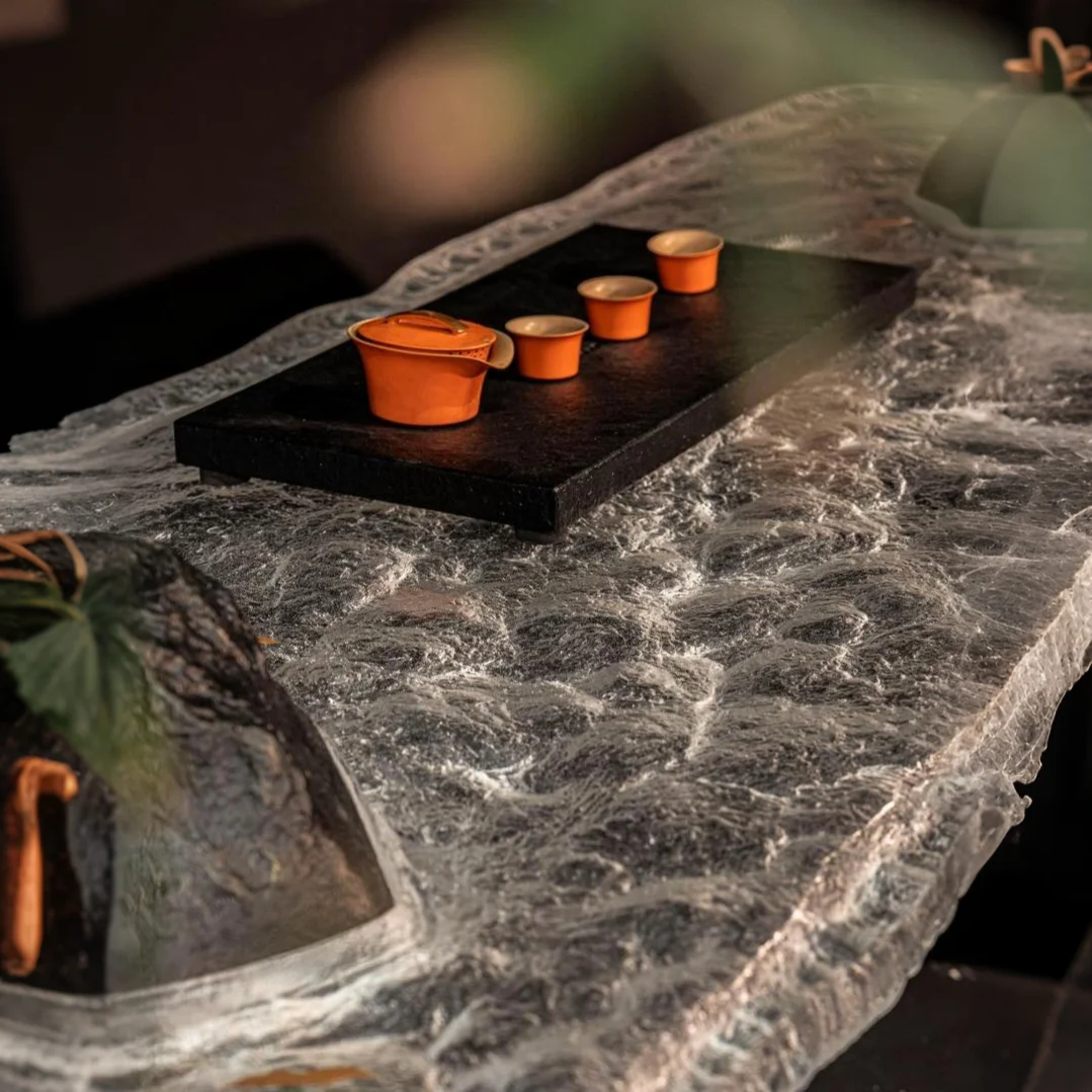 Rock & Water Acrylic Tea Table B