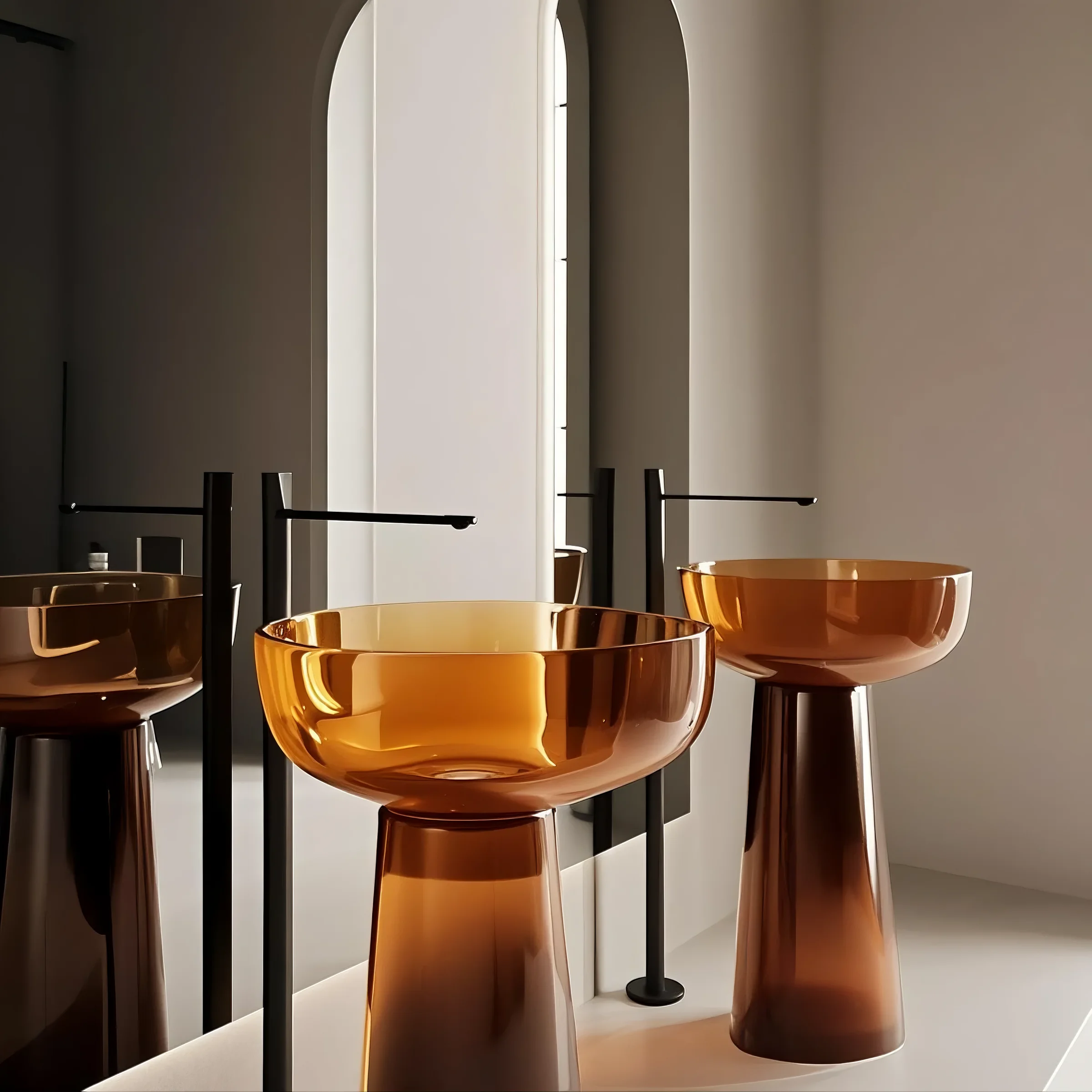 VITRAGLASS Goblet Basin Series