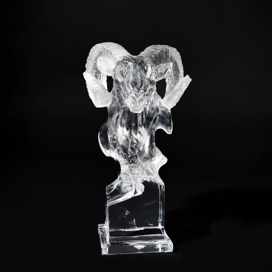 Eternal Horn Acrylic Sculpture (Sheep)