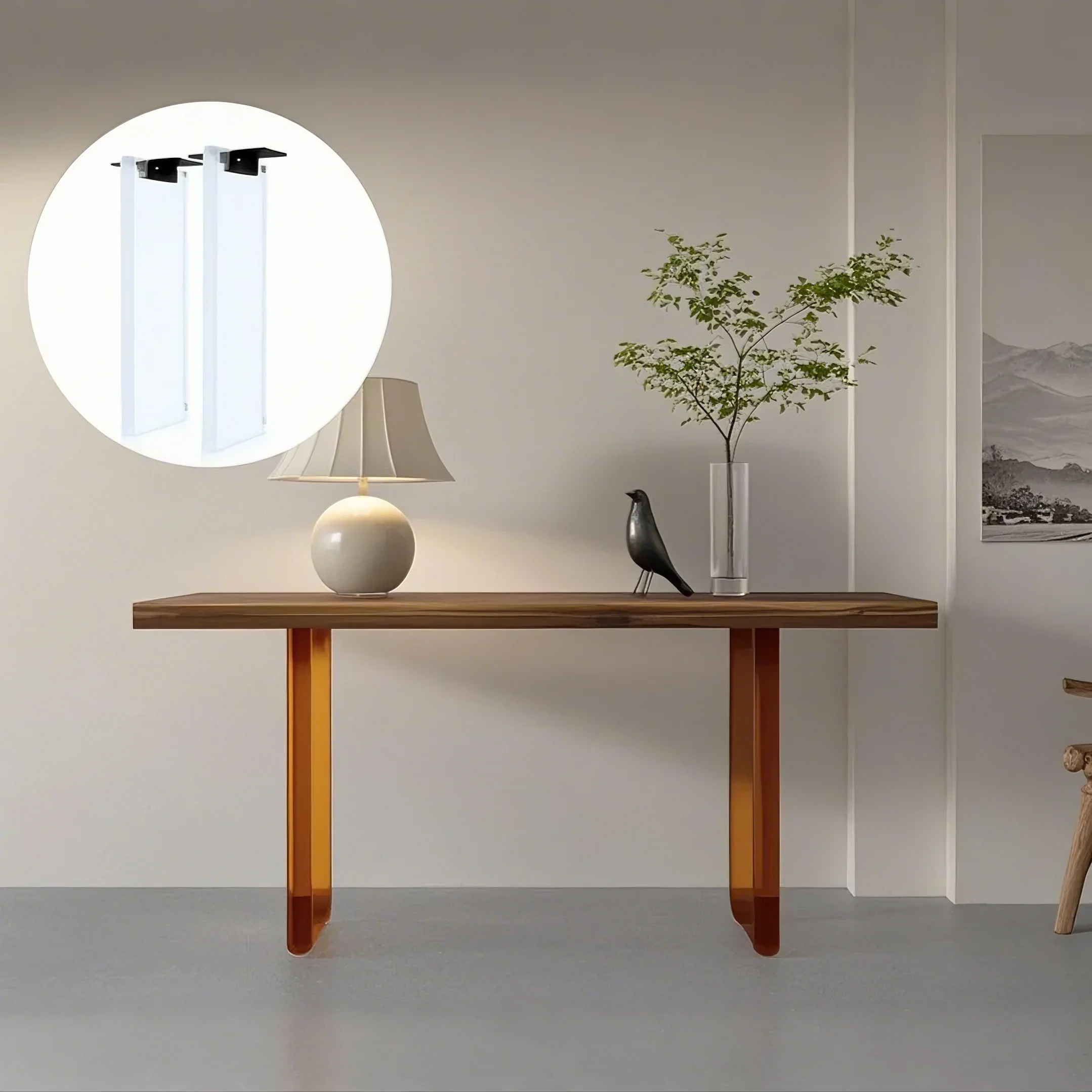 LUCIDLEG Acrylic Table Leg Collection