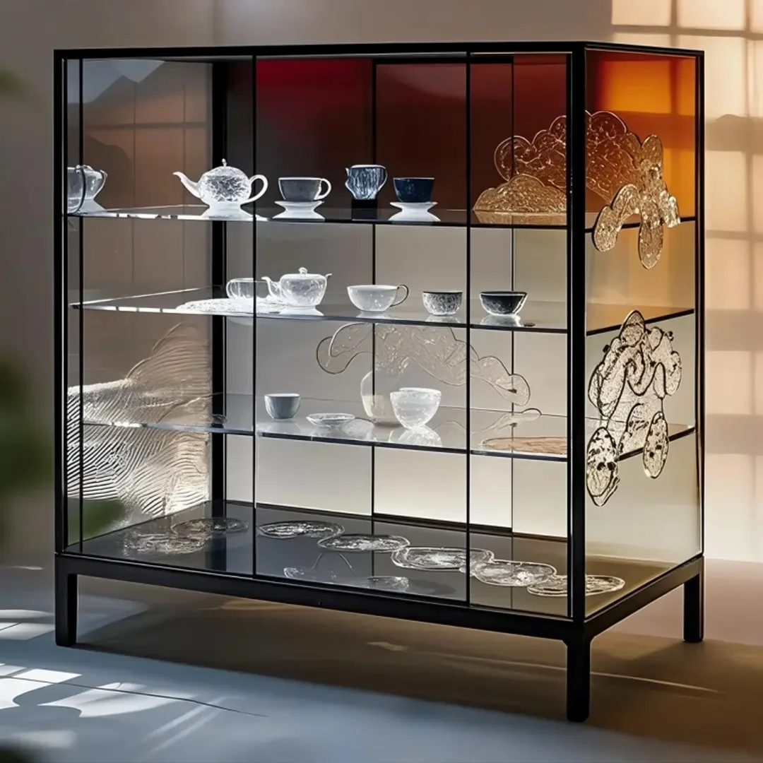 Ethereal Waves Display Cabinet
