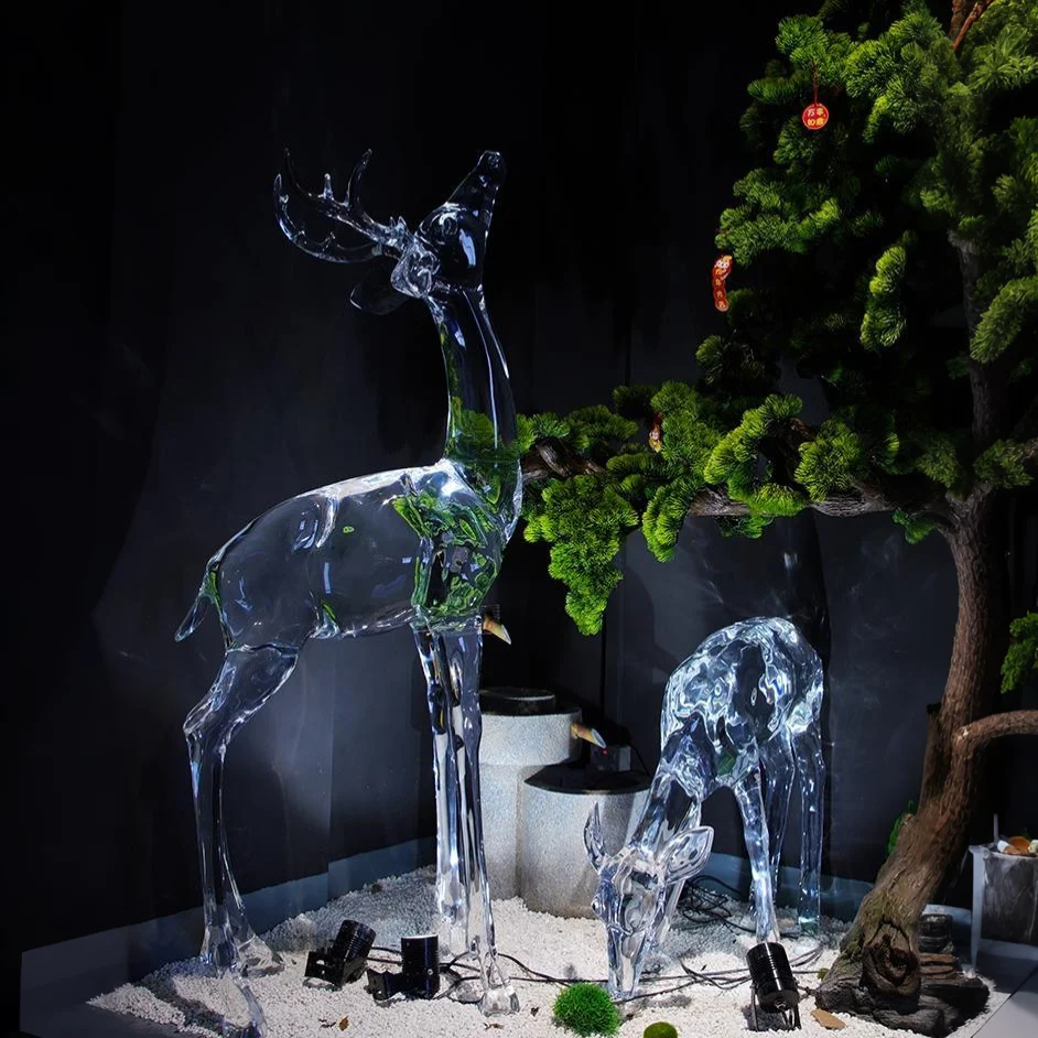 Celestial Elk Acrylic Sculpture (Deer)