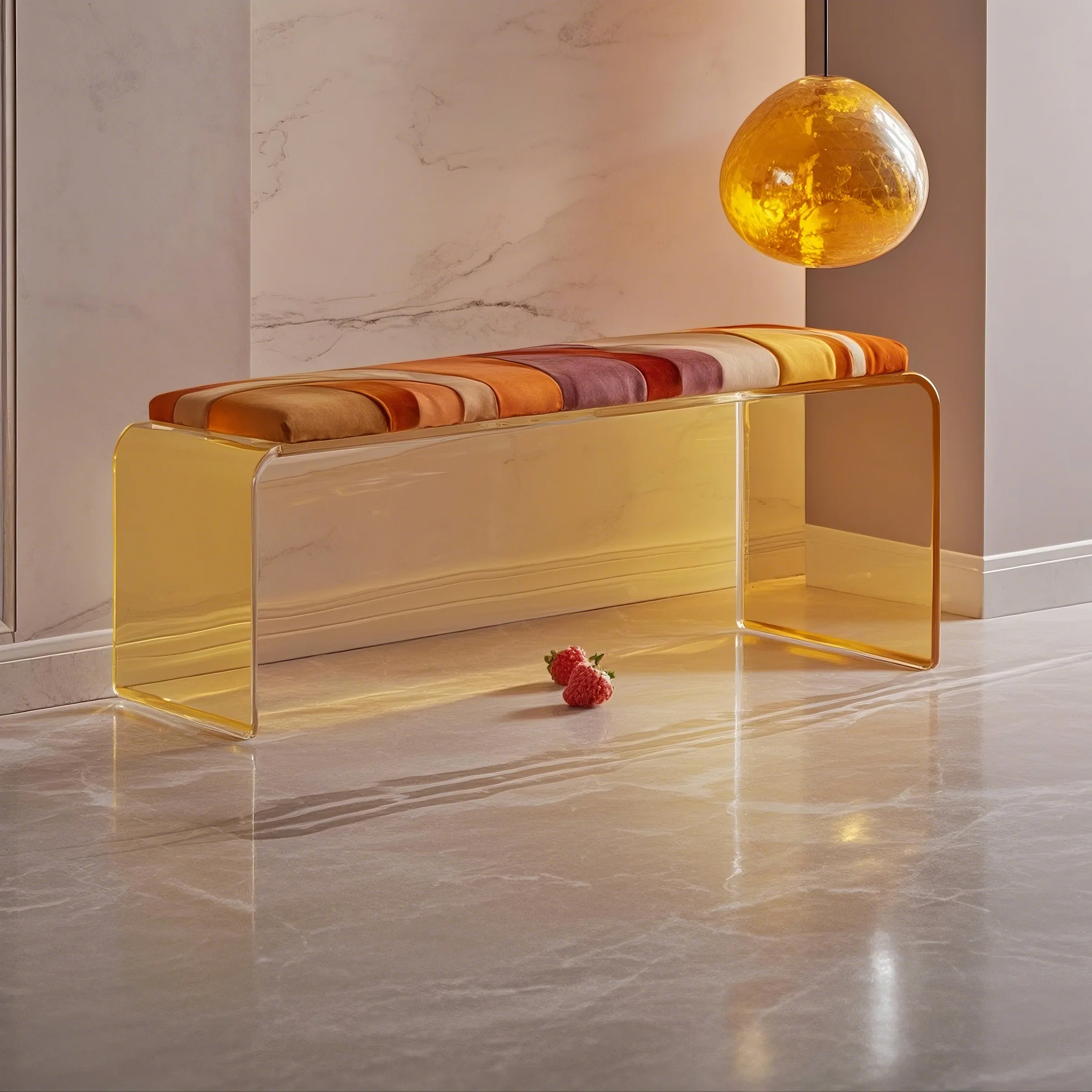 STRIPESHIM Acrylic Lounge Bench Collection