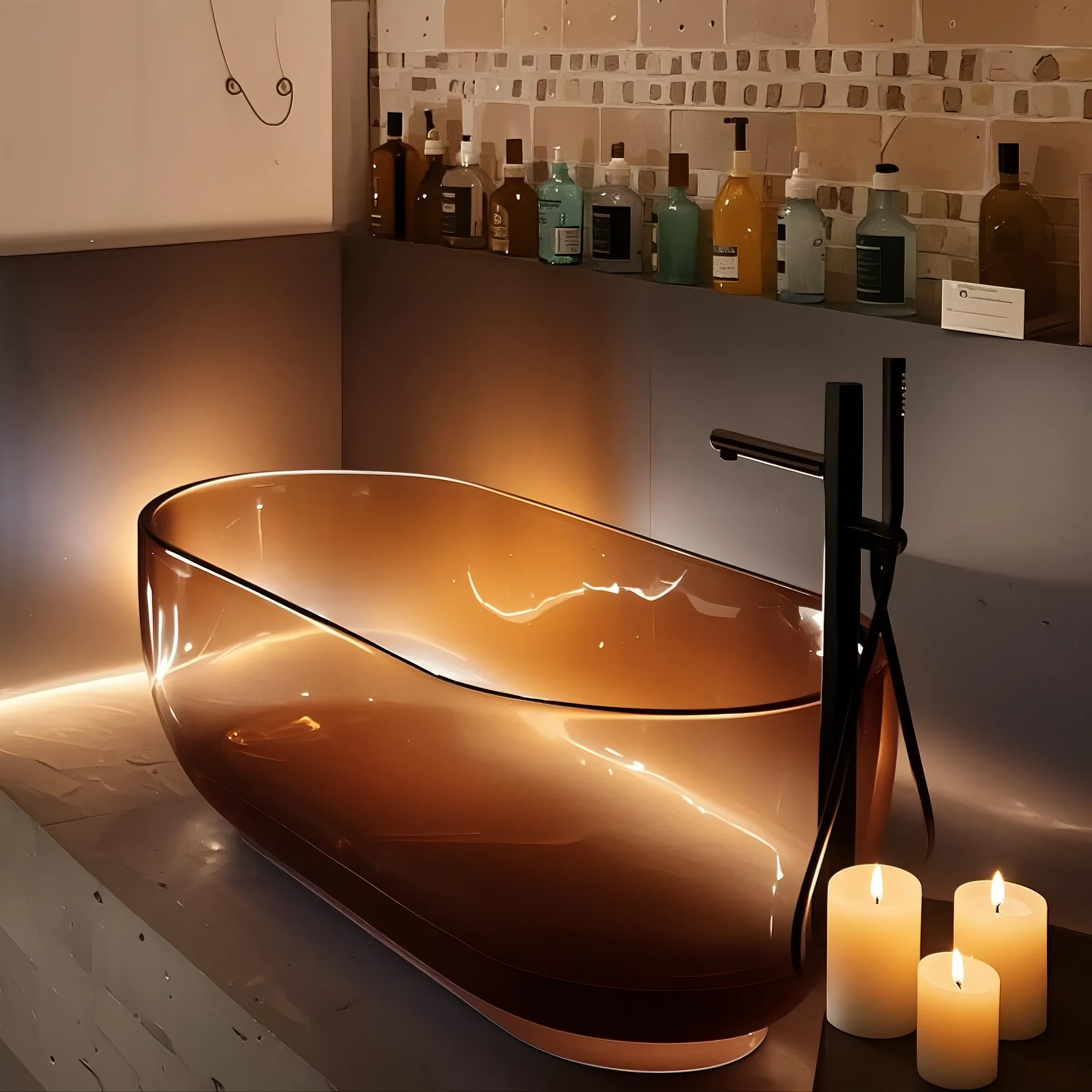 LUXE GLOW Acrylic Tub Collection
