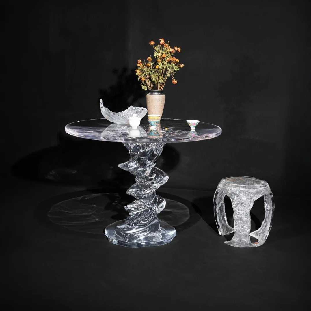 Tornado Twist Acrylic Table