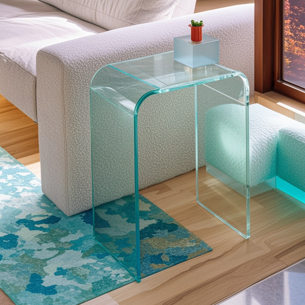 CURVIGLOW Acrylic C-Shaped Table Collection