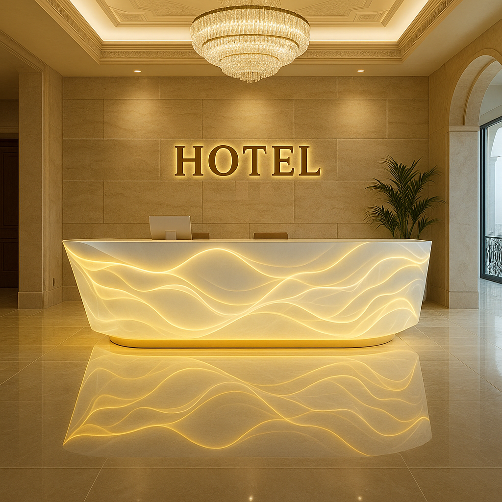 Silken Glow Reception Counter