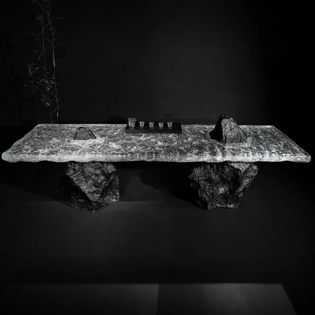 Rock & Water Acrylic Tea Table