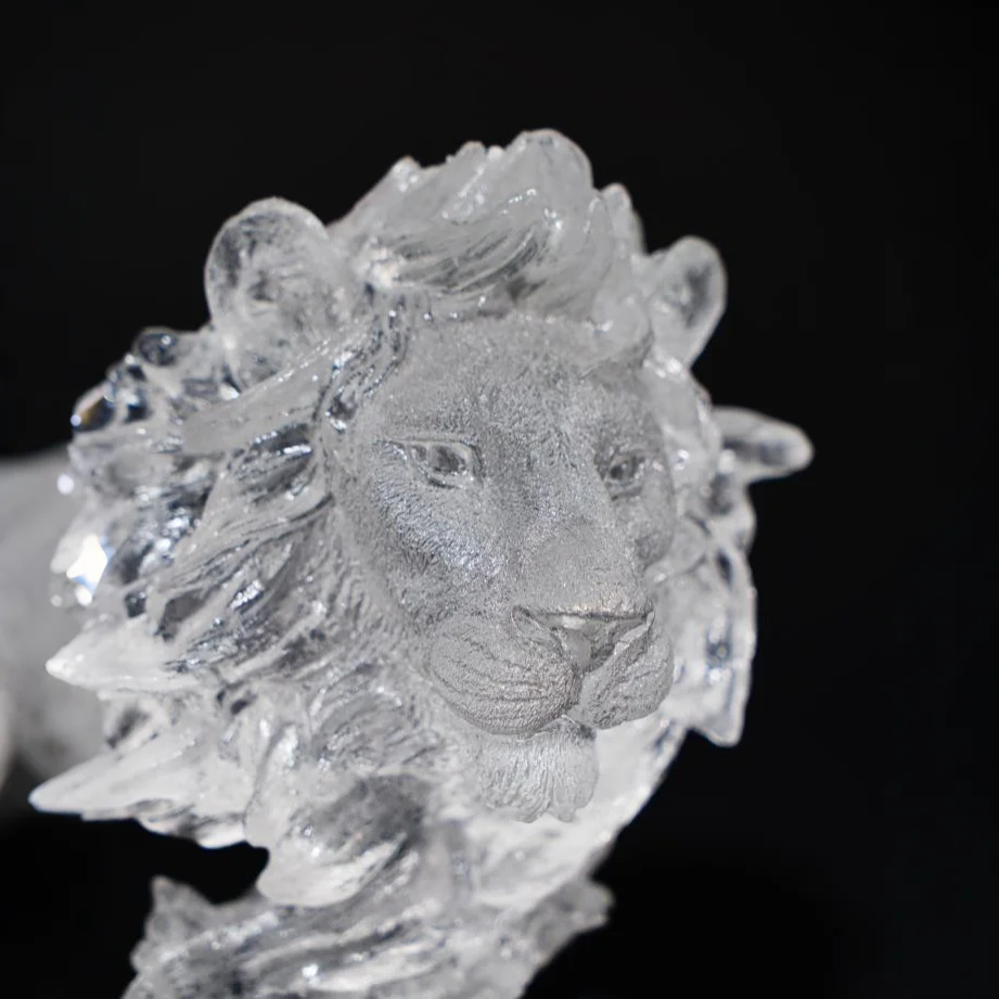 King's Fury Acrylic Sculpture (Lion)