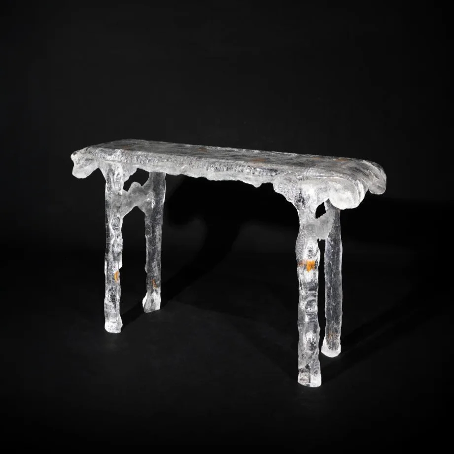 Threshold of Clarity Acrylic Entrance Table