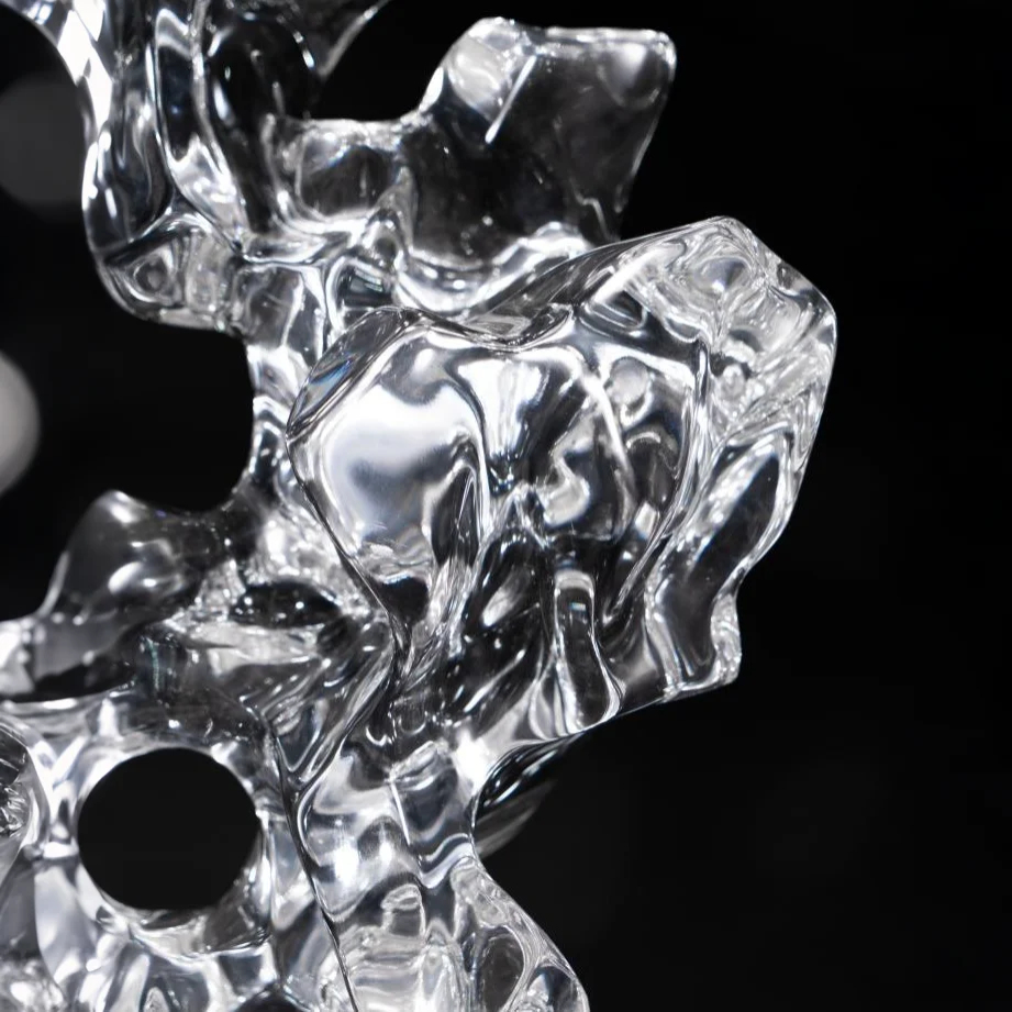 Ethereal Rock Acrylic Sculpture (Taihu Stone)