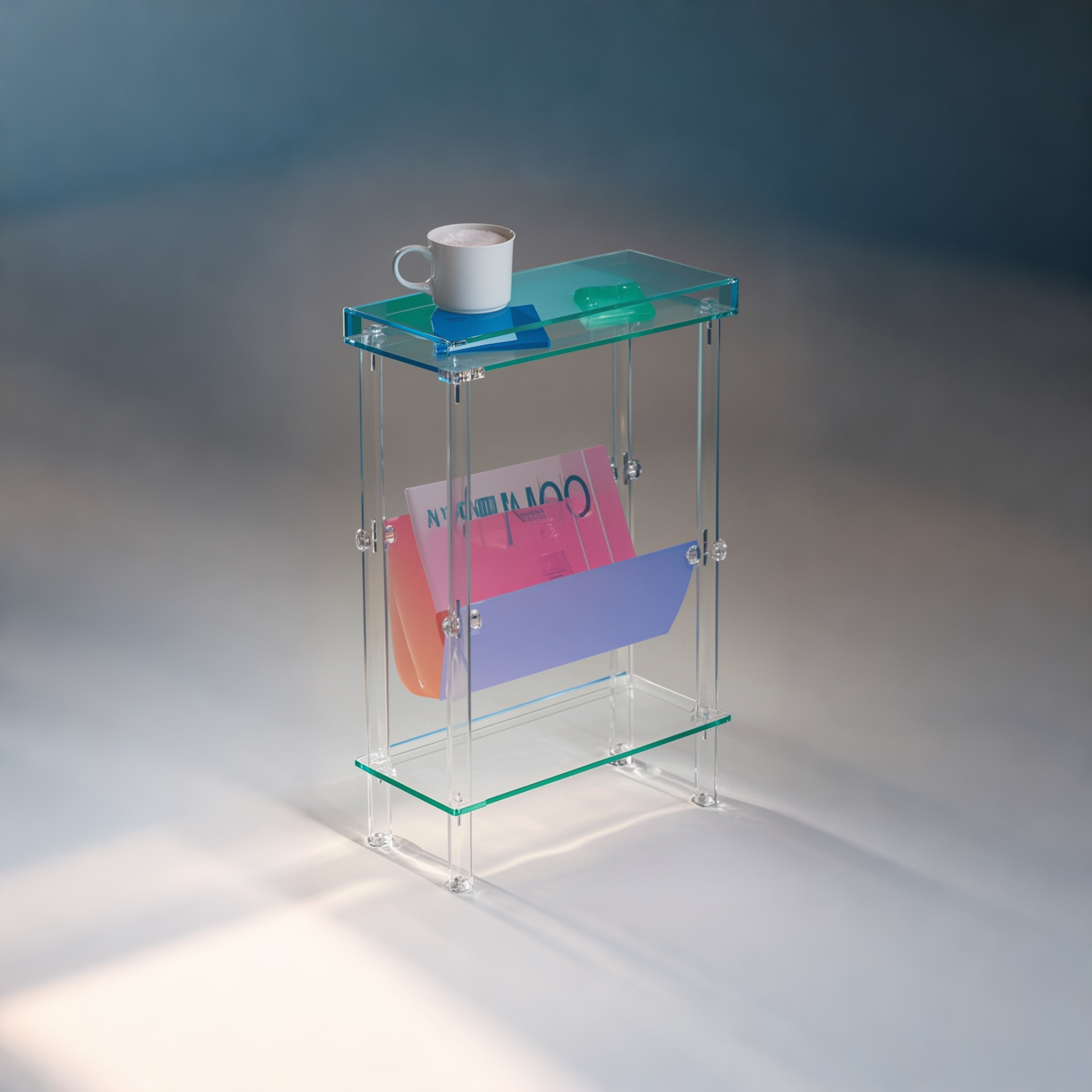 AURAPOCKET Acrylic Magazine Table Collection