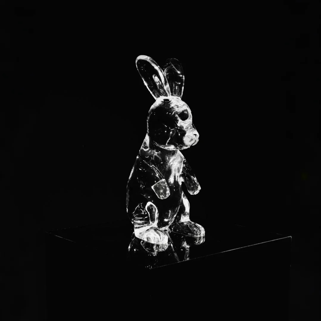 Little Hopper Acrylic Sculpture (Rabbit)