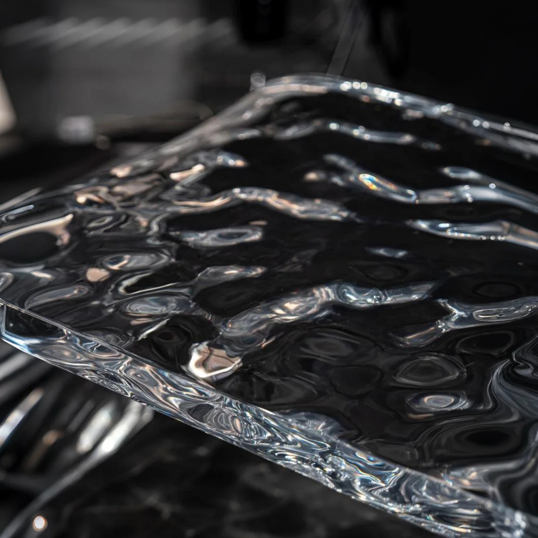 Whispering Ripple Acrylic Coffee Table
